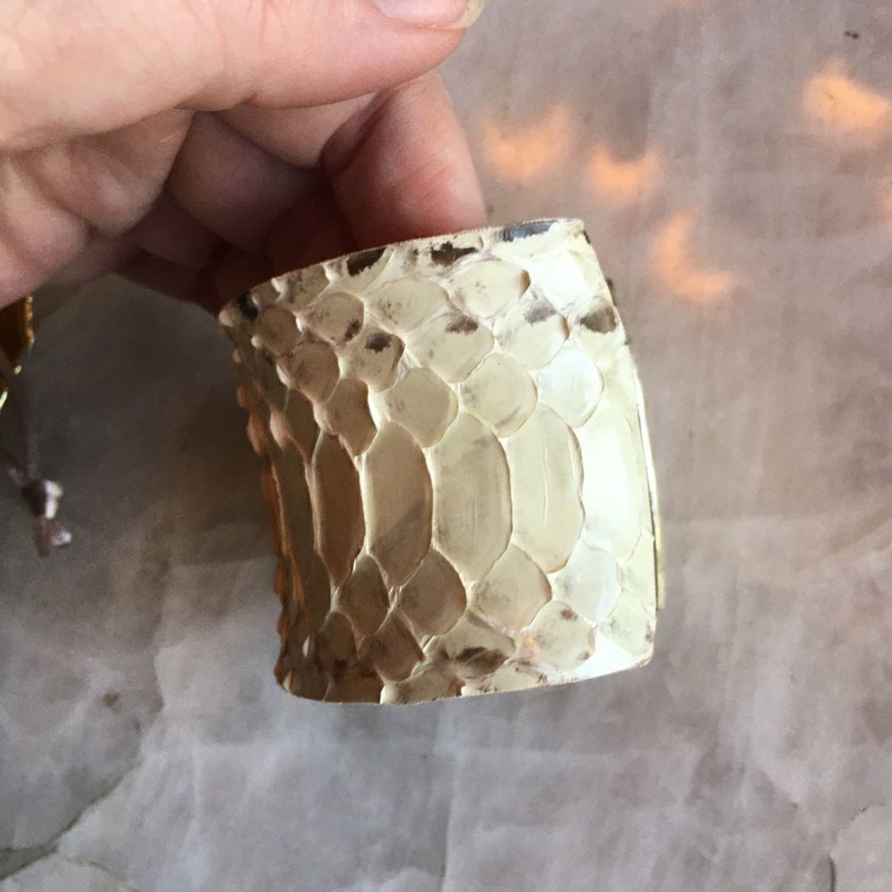 WHITE PYTHON 2” Cuff - Picture 6 of 8
